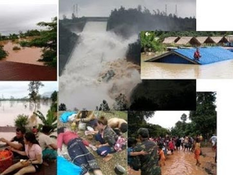 Vỡ đập thủy điện ở Lào, 5 tỷ mét khối nước tràn ra gây hậu quả khủng khiếp